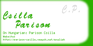 csilla parison business card